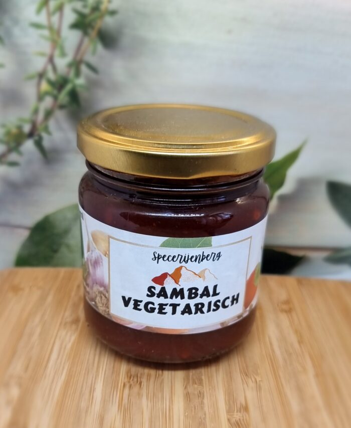 Ambachtelijke  Sambal Vegetarische (Vegan )  180 ml  Kwaliteit - Afbeelding 1