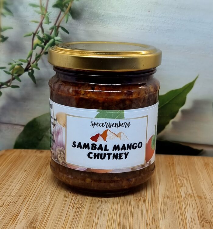 Ambachtelijke  Sambal Mango chutney 180 ml  Kwaliteit - Afbeelding 1
