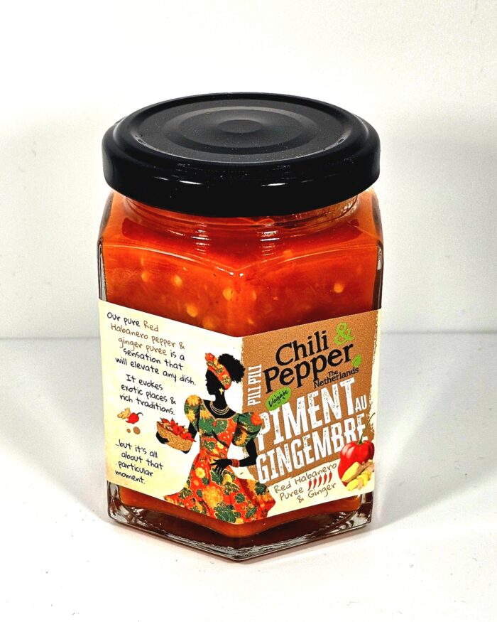 Afrikaanse ChiliPeper Piment gember .Arkikaanse hot gember sambal 190 ML - Afbeelding 1